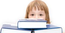 Child with books